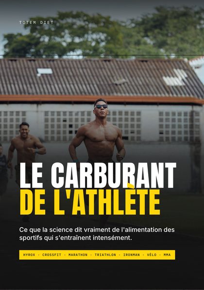 Couverture du guide « Le carburant de l'athlète »
