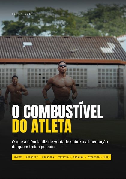Capa do guia “O combustível do atleta”