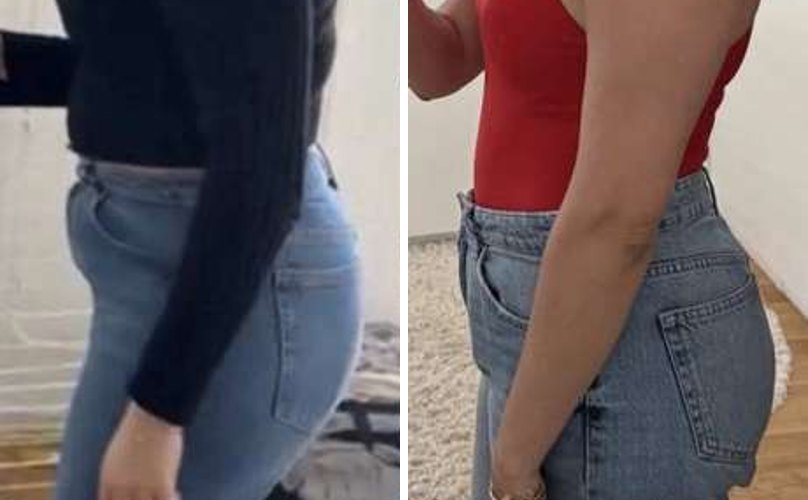 Before and after screenshot shared by a client